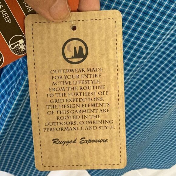 NWT Rugged Exposure Vented long Sleeve Shirt Men’s Medium UPF 30 Fishing Outdoor - Picture 8 of 11